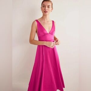 Boden sleeveless fit & flare pink size 10 & 12 new with tags D0532.